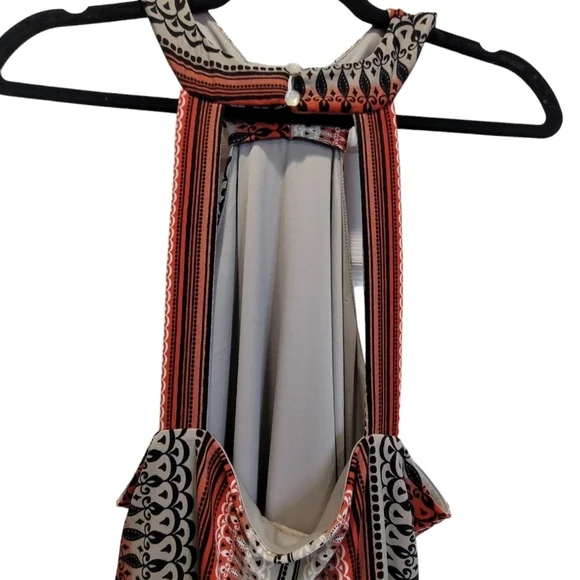 CATO Sz XL Geometric Sleeveless Open Back Midi Dress - Picture 5 of 8